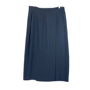 Delicia Women's Vintage Formal Navy Blue Maxi Skirt Size 16